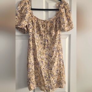 Elodie Floral Puff Sleeve Mini Dress
